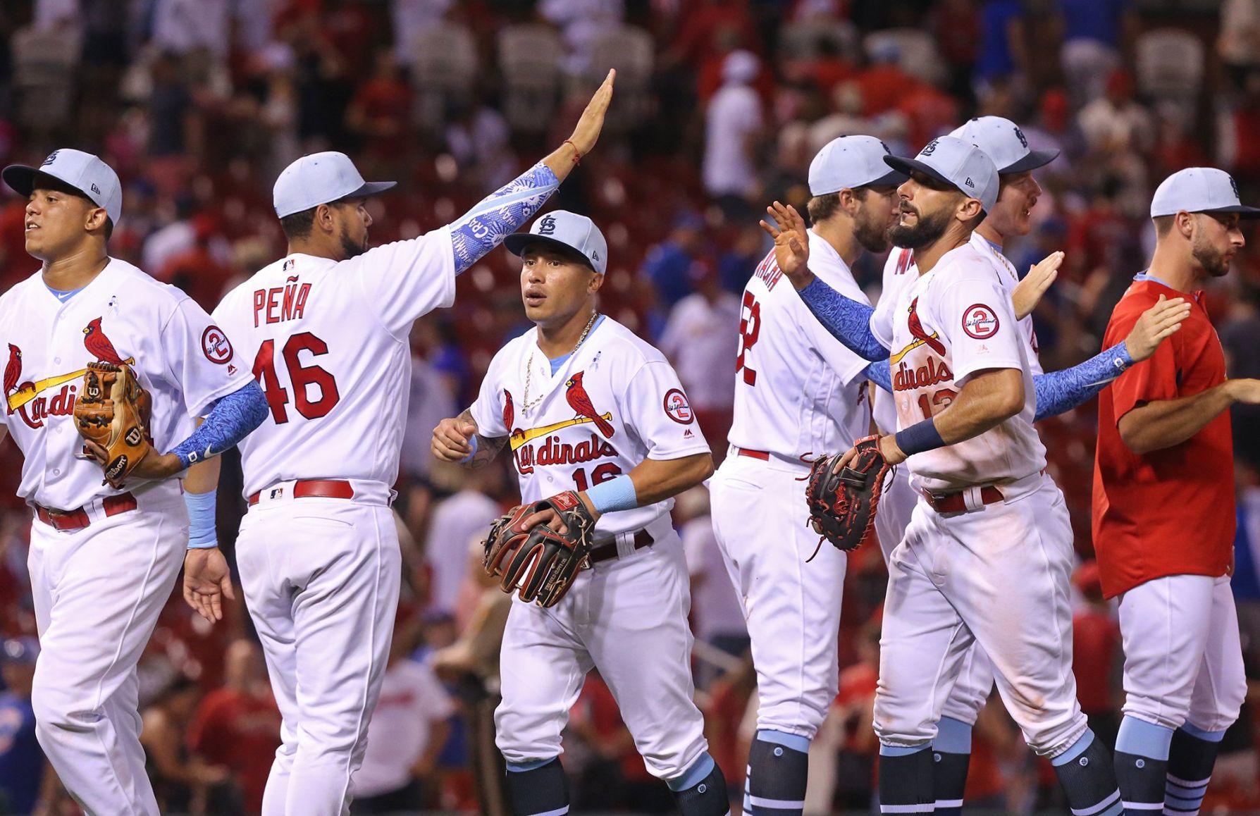 Cards and Cubs battle in the hot series finale Sunday night